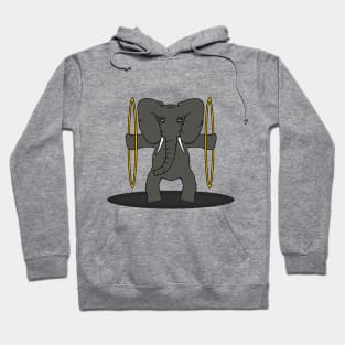 Elephant as Arthist at Circus Hoodie